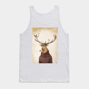 Funny Deer Thinking Tank Top